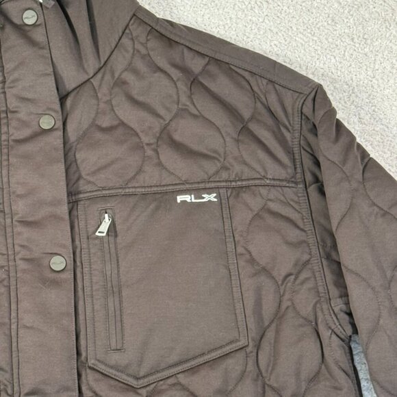 RLX Womens Longline Quilted Parka Hooded Jacket Brown Size Medium Outdoors NWT - Picture 5 of 14